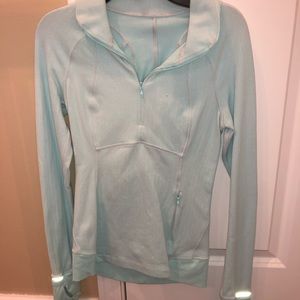 Lululemon light blue quarter zip